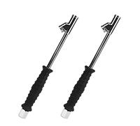 MasYosh Asta Gonfiabile 2 in 1 per Pneumatici per Auto con Testa in Lega di Zinco, Pinze Dritte e Angolate a 30 Gradi per Ruote Esterne Interne, con Valvola di Intercettazione Interna