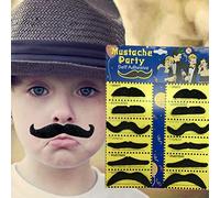 MasYosh Barbe Cosplay Autoadesive, 6 Stili per Costume (Nera)