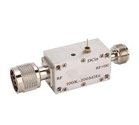 MasYosh Bias Tee, modulo amplificatore a banda larga RF ad alta frequenza Alimentatore coassiale con blocco DC Blocker, con struttura a T, per unità di modulazione ottica 0,1 200 MHz 1 A