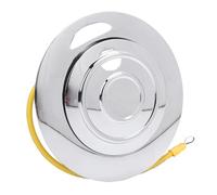 MasYosh Billet Alluminio Ruota del Volante Pulsante Corno, 121806a Banjo Big Horned Horn Control per 9 Ruote Sterzo, con Alta Finitura a Specchio e una Maggiore Durata