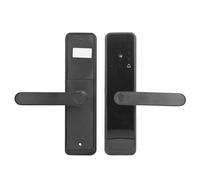 MasYosh Blocco di Impronte Digitali Intelligente, Sblocco delle Impronte Digitali con un Allarme Anti -furto di Controllo Dell'app Grip con Chiave Meccanica e Scheda IC, per Porta in