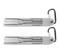 MasYosh Calibro per Scandole da 2 Pezzi, Strumento di Misurazione per Tegole in Acciaio Inossidabile con Righello da 5 Pollici per Scandole in Composito di Asfalto, Fibra di Vetro e