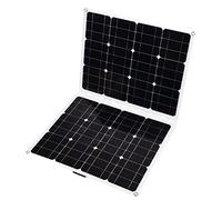 MasYosh Caricabatterie Solare Pieghevole, Pannello Solare Portatile da 80 W con Uscita USB Tipo C e DC 18 V, per Avventure All'aria Aperta, Campeggio, Caccia, Pesca, Auto