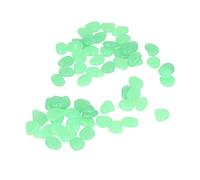 MasYosh Ciottoli Fluorescenti Luminosi per Passerelle Decorative Esterne, Sentieri da Giardino, Pietre Luminose in Resina da 100 Pezzi (Verde)