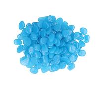 MasYosh Ciottoli Fluorescenti Luminosi per Passerelle Decorative Esterne, Sentieri da Giardino, Pietre Luminose in Resina da 100 Pezzi (Blu scuro)