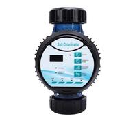 MasYosh Cloratore di Acqua Salata, Generatore di Sale per Piscina Autopulente con Controllo Intelligente 10 G/h con Uscita Cl Regolabile e Memoria di Interruzione di Corrente, per