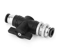 MasYosh Connettore Giunto Rapido a Spinta Pneumatica da 8 Mm, Raccordo per Tubo Interruttore Valvola Aria Valvola Manuale con Serraggio e Rapidi, per Giunto Pneumatico a Spina Rapida