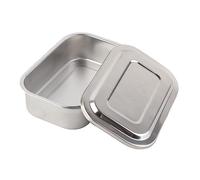 MasYosh Contenitore per Aghi Veterinari in Acciaio Inossidabile Contenitore di Stoccaggio Durevole per Forniture Veterinarie per Animali 5,9 X 3,9 Pollici