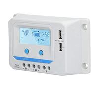 MasYosh Controller di Carica Solare, Display LCD 12 V 24 V con Gestione della Carica PWM e Protezione dei Circuiti, per Lampioni del Semaforo Solar Lights Lights (30a)