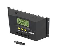 MasYosh Controller di Carica Solare PWM, Regolatore del Pannello Solare LCD 12V 24V, con Parametri Regolabili di Ritardo del Controllo della Luce, per Protezione Batteria del Solare (30a)