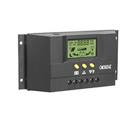 MasYosh Controller di Carica Solare PWM, Regolatore del Pannello Solare LCD 12V 24V, con Parametri Regolabili di Ritardo del Controllo della Luce, per Protezione Batteria del Solare (20A)