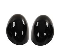 MasYosh Coperchio dello Specchio della Porta, Sostituzione del Cappuccio con Specchio Posteriore ABS Nero Lucido Black Black per R55 R56 R57 R58 R59 R60 R61, con Design Elegante e