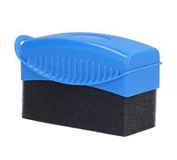 MasYosh Cuscinetto Applicatore per Contorno Pneumatici, Spazzola in Spugna di Schiuma con Scanalature per Le per Lucidatura Ruote Auto, Pulizia con Ceretta, Impugnatura Stabile in (Blu)