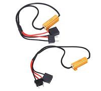 MasYosh DECODER LED 2pcs H7, 12V 50W 6 Ω Resistenza di Carico Flash Error Canceller con Plug and Play, per la Luce della Nebbia del Segnale di Svolta del Faro