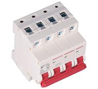 MasYosh DZ47 63 Interruttore, 4p Mini Air Switch MCB Overload Short Protection 400V, con Robusta per PC e Finestra di Visualizzazione Chiara, per Edifici per Uffici Ed Edifici (32A)