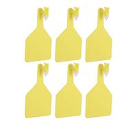 MasYosh Etichetta Auricolare Riutilizzabile in TPU Addensato per Bestiame per L'identificazione, L'allevamento e la Vaccinazione degli Animali, 100 Pezzi per Bovini da Latte Bovini da Carne Yak