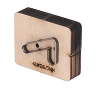 MasYosh Fustella per Pelle a 7 Forme, Stampo per Punzonatura in Acciaio Legato con Base in Legno di Betulla per Artigianato Fai-da-te Creazione di Gioielli Pelle Cartone Gomma Plastica