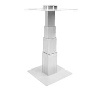 MasYosh Gamba da tavolo per camper, in lega di alluminio resistente, regolabile in altezza da 250 a 650 mm, con manovella, per viaggi, rimorchi, barche, yacht, campeggio, mobili da interni