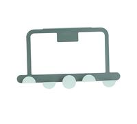 MasYosh Ganci Sopra la Porta, Design in Ferro Battuto Resistente (Verde) | Installazione senza danni, usi versatili per gli asciugamani, decorazioni eleganti