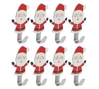MasYosh Gancio Adesivo in Acciaio Inox, Design Babbo Natale 9x5 Cm
