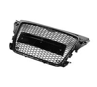MasYosh Griglia Paraurti Anteriore Stile RS Nera, Materiale ABS dal Design Esagonale con Installazione Rimovibile, per Modifica Auto A3 8P 2009 2012