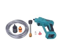 MasYosh Idropulitrice Senza Fili, Idropulitrice Portatile Ad Alta Potenza con Ugelli 6 in 1 e 2 Batterie Rimovibili, per la Pulizia del Giardino del Pavimento di Auto Moto Bici (Spina europea)