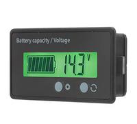 MasYosh Indicatore di capacità della Batteria, Misuratore del Tester di Tensione LCD con Retroilluminazione Verde e Protezione Inversa, per Alimentatori per Veicoli Elettrici