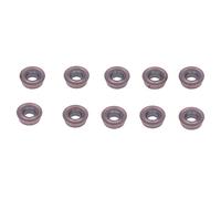 MasYosh Inserti per Tornitura in Metallo Duro da 10 Pezzi, RDMT0802MOTN Rivestiti Indicizzabili per Utensili per Tornio CNC con Rivestimento Multistrato, per Fresatura del Legno in