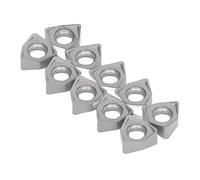 MasYosh Inserti per Tornitura in Metallo Duro da 10 Pezzi, Utensili per Tornio CNC con Rivestimento Indicizzabile per Fresatura del Legno, con Rivestimento Multistrato Lunga Durata e