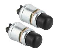 MasYosh Interruttore a Pulsante SPST da 2 Pezzi, Interruttore di Avviamento Momentaneo per Carichi Pesanti 12V 50A con Contatti in Ottone, Resistente all'umidità e Alla Polvere per