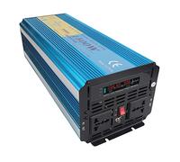 MasYosh Inverter di Potenza Ondulata Seno Pura 1500 W Picco 3000W 5V 2.1A Porta USB DC12V su Display LCD AC per Solare CAR RV (Plug AC230V dell'UE)