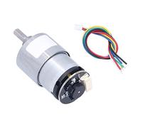 MasYosh JGB37 520 Motore di Ingranaggi di Riduzione della velocità, Motore in Metallo Metal DC 12V con Uscita in Fase AB, per Distributori Automatici di Apparecchiature per gli (60 giri/min)