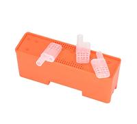 MasYosh King Cage Strumenti per Apicoltura Gabbia Leggera Trasparente per Allevamento Dell'ape Regina Facile da Trasportare per Apicoltori Professionisti/hobbisti Scatola Rossa in Plastica 20 Pezzi