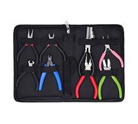 MasYosh Kit di Pinze da 8 Pezzi, Utensili da Taglio con Becchi Diagonali Ad Ago in Acciaio Ad Alto Tenore di Carbonio per Crimpare Utensili da Taglio con Design a Doppia Molla, per