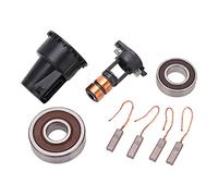 MasYosh Kit di Riparazione Alternatore, Set di Cuscinetti per Spazzole Ad Anelli di 230090 con 1 Anello di, 2 Cuscinetti, 4 Spazzole, Ricambio per Alternatori 0124515010 0124525139
