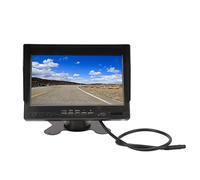 MasYosh Kit Monitor per Retrovisione Schermo IPS da 7 Pollici per Camion | Risoluzione HD 1280x600, Ampio Voltaggio 9-35 V, Parasole per Giornate Soleggiate, PAL NTSC Automatico, AHD 1080p