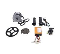MasYosh Kit Motore Spazzolato 24V 450W, Comando Retromarcia con Corpo in Lega di Alluminio e Movimento in Rame, per Scooter Elettrici Biciclette Mini Moto Fuoristrada
