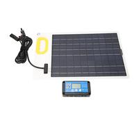 MasYosh Kit Pannello Solare da 100 W, Tasso di Conversione del 21,9% Ad Alta Efficienza con Controller MPPT da 30 A, per, Barche, Uso Esterno