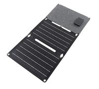 MasYosh Kit Pannello Solare Portatile da 36 W, Caricabatterie Solare in Silicio Monocristallino con Doppia Uscita USB e Fibbie da Escursionismo, per attività All'aperto in Campeggio Ed