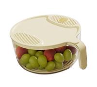 MasYosh Lavariso con Manico per Scolare Facilmente le Verdure | Design ergonomico, uso multiuso, realizzato in PET e PP resistenti, setaccio fine per un\'efficace separazione dell\'acqua