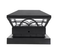 MasYosh Luce per Recinzione a Prova D'acqua Ad Energia Solare per Patio Esterno da Giardino, Luci a LED Ad Alta luminosità per Cortili, Ville, Materiale ABS