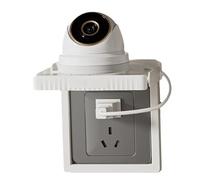 MasYosh Mensola per Presa a Muro, Design Robusto e Portante (#1) | Installazione semplice, materiale plastico, uso multifunzionale, ideale per telefoni e router