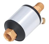 MasYosh Mini Filtro Dell'aria in, Separatore Acqua Olio in Alluminio con Valvola di Rilascio dello Scarico a Pulsante per Utensili Pneumatici Uscita Ingresso NPT da 1/4 Pollice