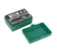 MasYosh Misuratore Digitale della Resistenza di Terra di Terra LCD, Ad Alta Precisione con Indicatore LED e Blocco Dati, per Parafulmini di Apparecchiature Elettriche di Sistemi di