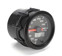 MasYosh Misurazione della Temperatura Dell'olio per Auto 2 Pollici 52 Mm, Display a LED a 7 Colori con Sensore con Sensore 12 V, per la Maggior Parte dei Modelli di Auto 12 V