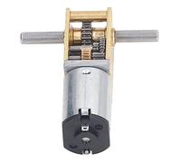 MasYosh Motore di Ingranaggio DC 12V 16 Giri/Min, Tutto Il Motore di Riduzione della velocità a Doppio Albero Resistente al Calore Metallico con Alta capacità di Cuscinetto di Carico,