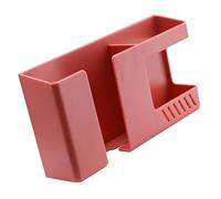 MasYosh Organizzatore da Parete, Robusto Supporto in ABS per Telecomandi con Fessura per Cavi e Ampio Spazio, Ideale per Camera da Letto e Soggiorno - Facile da Installare (Rosso)