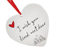 MasYosh Ornamento a Forma di Cuore in Acrilico, Design Classico da 8 Cm