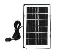 MasYosh Pannello Solare USB C, Caricabatterie Solare in Silicio Monocristallino con IP55 Impermeabile, per Fotocamera Esterna Ricarica USB Piccola Lampada da Tavolo Ventilatore Lampadina