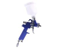 MasYosh Pistola a spruzzo pneumatica, in lega di alluminio, trasparente, con 3 interruttori a manopola per controllo dell'uscita dell'olio, per pittura di mobili e auto